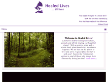Tablet Screenshot of healedlives.com